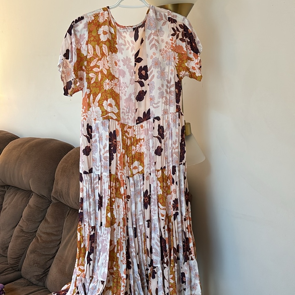 Karlie Floral Long Dress - Size L